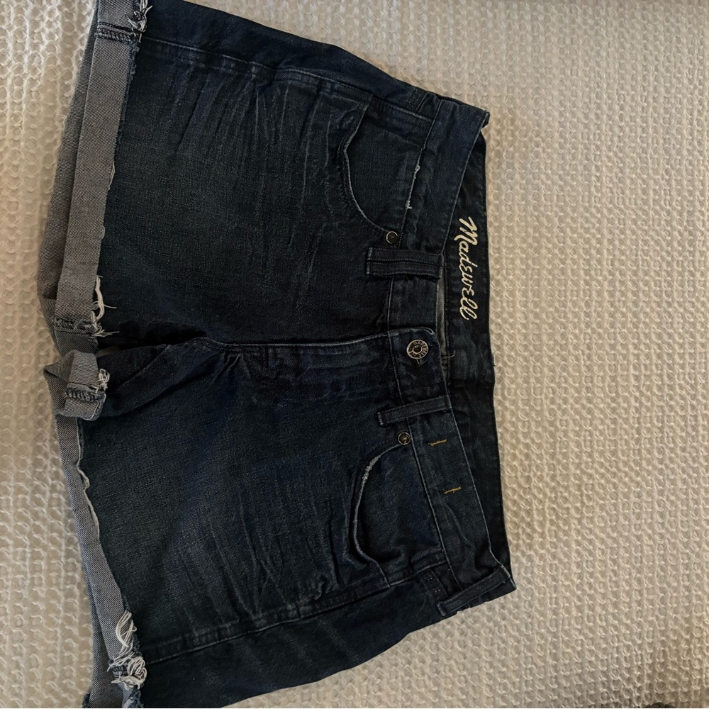 Madewell Dark Wash Denim Shorts
